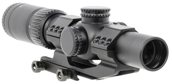 TacFire SC1424G2M SC1424-G2-M Black 1-4x 24mm Red Mil-Dot Reticle, Rifle Scope