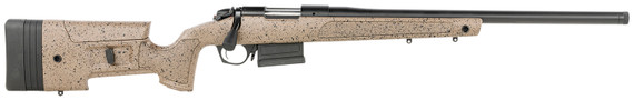 Bergara B14LM358C B-14 HMR 300 PRC 5+1 26 in Graphite Black Cerakote Barrel, Black Speckled Brown Molded w/Mini-Chassis, Adjustable LOP & Cheek Piece Stock, Rifle
