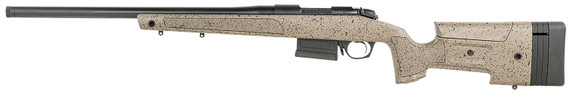 Bergara B14S352LC B-14 HMR 6.5 Creedmoor 5+1 22 in Graphite Black Cerakote #6 Contour Threaded Barrel, Graphite Black Cerakote Steel Receiver, Black/Brown Speckled Adj HMR Mini-Chassis Synthetic Stock, Left Hand, Rifle