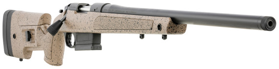 Bergara B14S352LC B-14 HMR 6.5 Creedmoor 5+1 22 in Graphite Black Cerakote #6 Contour Threaded Barrel, Graphite Black Cerakote Steel Receiver, Black/Brown Speckled Adj HMR Mini-Chassis Synthetic Stock, Left Hand, Rifle