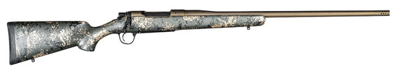 Christensen Arms 8010107900 Mesa FFT 7mm Rem Mag 3+1 22 in Threaded Barrel, Burnt Bronze Cerakote, Green with Black/Tan Webbing Stock, Rifle