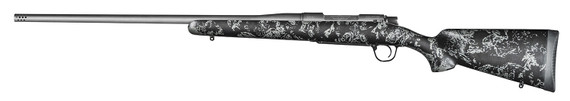 Christensen Arms 8010108600 Mesa FFT 300 PRC 3+1 22 in Threaded Barrel, Tungsten Gray Cerakote, Black with Gray Webbing Stock, Rifle