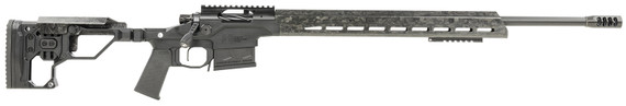 Christensen Arms 8010300300 Modern Precision 300 Win Mag 5+1 26 in Carbon Fiber Target Profile/Threaded Steel Barrel, Black Nitride Aluminum Receiver, Black Billet Chassis w/Folding Stock, , Rifle