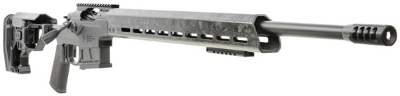 Christensen Arms 8010300501 Modern Precision 338 Lapua Mag 5+1, 27 in Carbon Fiber Button d/Threaded Steel Barrel, Black Nitride Aluminum Receiver, Black Billet Chassis w/Folding Stock, , Rifle