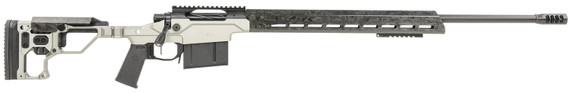 Christensen Arms 8010307700 Modern Precision 338 Lapua Mag 5+1, 27 in Carbon Fiber Target Profile/Threaded Steel Barrel, Black Nitride Aluminum Receiver, Tungsten Billet Chassis w/Folding Stock, , Rifle