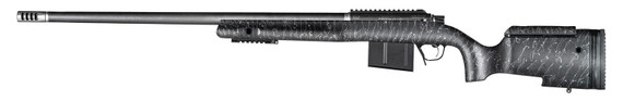Christensen Arms 800400300 BA Tactical Long Range 338 Lapua Mag 3+1 27 in Carbon Fiber Barrel, Black Nitride Finish, Black with Gray Webbing Stock, Rifle