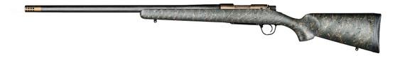 Christensen Arms 8010602800 Ridgeline 28 Nosler 3+1 26in Carbon Fiber/Threaded Barrel, Burnt Bronze Cerakote, Green with Black/Tan Webbing Stock