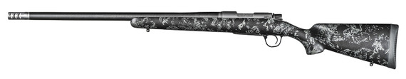 Christensen Arms 8010613700 Ridgeline FFT 6.5 PRC 3+1 20 in Stainless Threaded Barrel, Stainless Aluminum Receiver, Black w/Gray Accents Fixed Sporter Carbon Fiber Stock, , Rifle