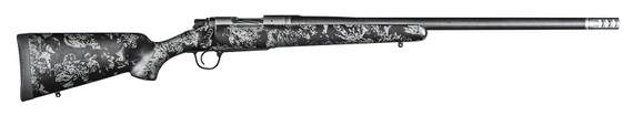 Christensen Arms 8010614300 Ridgeline FFT 7mm Rem 3+1 22 in Stainless Threaded Barrel, Stainless Aluminum Receiver, Black w/Gray Accents Fixed Sporter Carbon Fiber Stock, , Rifle