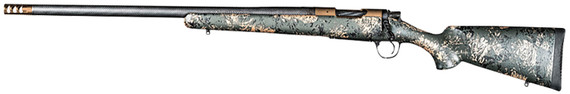 Christensen Arms 8010621300 Ridgeline FFT 300 Win Mag 3+1 22 in Burnt Bronze Cerakote Threaded Barrel, Burnt Bronze Cerakote Aluminum Receiver, Green w/Black/Tan Accents Fixed Sporter Carbon Fiber Stock, Left Hand, Rifle