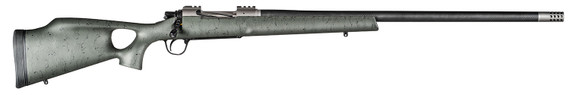 Christensen Arms CA10269315322 Summit TI 7mm Rem Mag 3+1, 26 in Natural Titanium Steel Threaded Barrel, Natural Titanium Aluminum Receiver, Green w/Black Webbing Fixed Thumbhole Stock, Rifle
