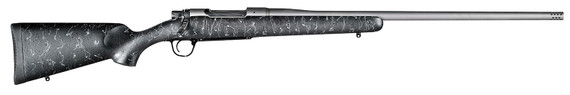 Christensen Arms CA10280214411 Mesa 300 Win Mag 3+1 24 in Threaded Barrel, Tungsten Gray Cerakote, Black with Gray Webbing Stock, Rifle