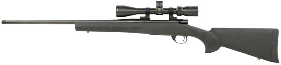 Howa HGP2308B M1500 Gamepro Gen2 308 Win 4+1 22 in Threaded Barrel, Blued Metal Finish & Black Fixed Hogue Pillar-Bedded Overmolded Stock, Includes GamePro 4-12x40mm Scope, Rifle