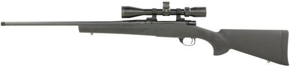Howa HGP265B M1500 Gamepro Gen2 6.5 Creedmoor 5+1 22 in Threaded Barrel, Blued Metal Finish, Black Fixed Hogue Pillar-Bedded Overmolded Stock, Includes 4-12x40mm Scope, Rifle