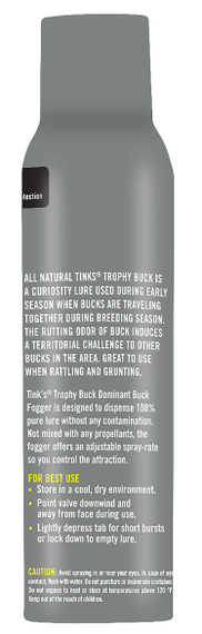 Tinks W5502 Trophy Buck Fogger Deer Attractant Buck Urine Scent 5 oz Spray