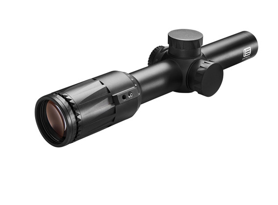 Eotech VDU18SFHC3G Vudu SFP Black Hardcoat Anodized 1-8x 24mm 30mm Tube Illuminated Green HC3 MOA Reticle Features Throw Lever, Rifle Scope