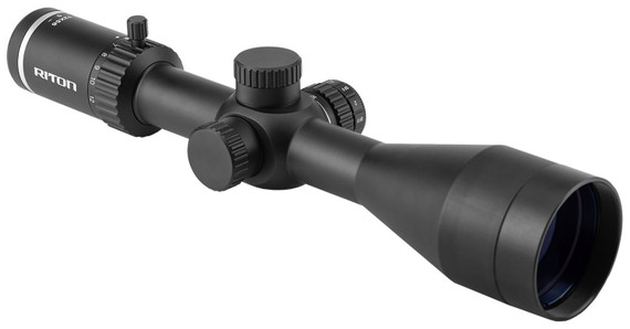 Riton Optics 3P312ASI 3 Primal Black Hardcoat Anodized 3-12x 56mm 30mm Tube Illuminated Red Dot Reticle Features Throw Lever