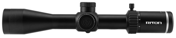 Riton Optics 3P416AS 3 Primal Black Hardcoat Anodized 4-16x 44mm 30mm Tube DHR Reticle Features Throw Lever