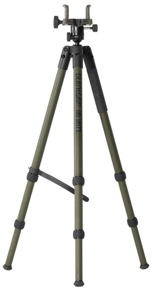 Bog-Pod 1159188 DeathGrip Infinite Tripod, Aluminum with Black/OD Green Finish, Ball Head Mount, Hybrid Foot & DeathGrip Clamping System 6.5 in-59 in