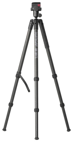 Bog-Pod 1163389 DeathGrip Infinite Tripod, Carbon Fiber with Black Finish, Ball Head Mount, Hybrid Foot & DeathGrip Clamping System 6.5 in-59 in