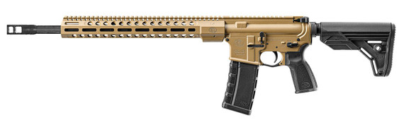 FN 36100676 FN 15 DMR3 5.56x45mm NATO 18 in Barrel 30+1, FDE Cerakote Receiver, Black OEM Stock & Grip, Optic Ready, Rifle