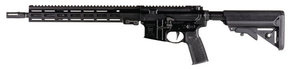 Geissele Automatics 08187LB Super Duty 5.56x45mm NATO Caliber with 14.50 in Barrel, No Magazine, Luna Black Metal Finish, Black B5 Enhanced Sopmod Stock & Geissele Black Polymer Grip Right Hand