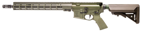 Geissele Automatics 08188ODG Super Duty 5.56x45mm NATO Caliber with 16 in Barrel, No Magazine, OD Green Metal Finish, OD Green B5 Enhanced Sopmod Stock & Geissele Polymer Grip Right Hand