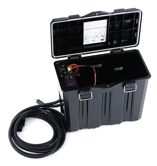 Spartan SCBATBX12V1 Camera Battery Box Compatible With 12 Volt Battery Black