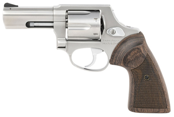 Taurus 2856EX39CH 856 Executive Grade 38 Special +P Caliber with 3 in Barrel, 6rd Capacity Cylinder, Overall Polished Satin Stainless Steel Finish & Altamont Wood Grip , Revolver