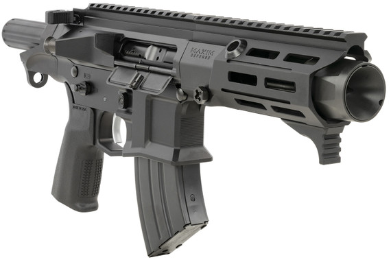 Maxim Defense MXM50801 PDX 505-SPS 7.62x39mm 20+1 5.50 in Barrel, Hate Brake Muzzle Booster Under M-Lok Handguard, Aluminum Receiver w/Black Finish, Black SCW System, ALG Combat Trigger, Optic Ready, Includes 1 20rd, Magazine, Pistol
