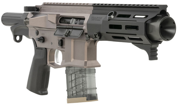 Maxim Defense MXM50842 PDX 505-SPS 300 Blackout 20+1 5.50 in Barrel, Hate Brake Muzzle Booster Under M-Lok Handguard, Aluminum Receiver Urban Grey Finish, Urban Grey SCW System, Includes 1 20rd, Magazine, Pistol