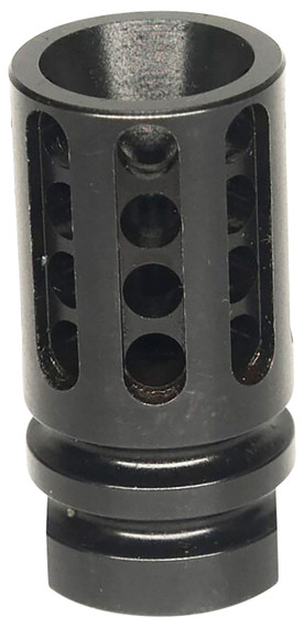 Bowden Tactical J1348328 Flash Hider made of Black Nitride Finish 4140 Steel with 1/2 in-28 tpi Threads & 4 in OAL for Multi-Caliber (Up to 9mm)