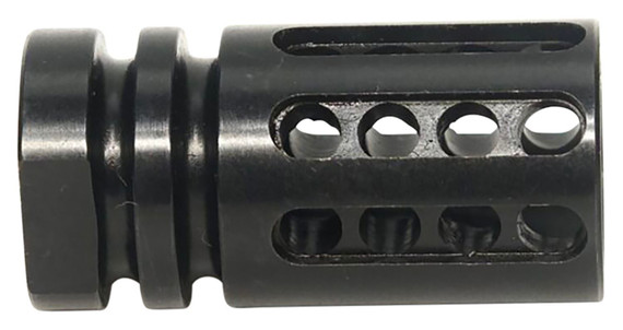 Bowden Tactical J1348328 Flash Hider made of Black Nitride Finish 4140 Steel with 1/2 in-28 tpi Threads & 4 in OAL for Multi-Caliber (Up to 9mm)