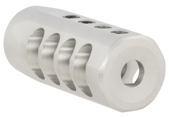 Christensen Arms 8100001702 Side-Baffle Natural Titanium, 5/8 in-24 tpi Threads, 338 Cal (.920 in D Bull barrel)