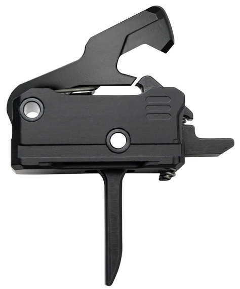 Rise Armament T017FPCCBLK Rave, Pistol Caliber Carbine Single-Stage Flat Trigger with 3.50 lbs Draw Weight & Black Nitride Finish for AR-Platform