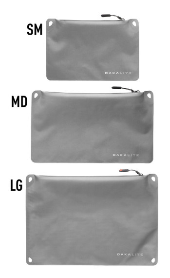 Magpul MAG1245-020 DAKA Lite Pouch Large Gray Nylon with Water-Repellant Zipper