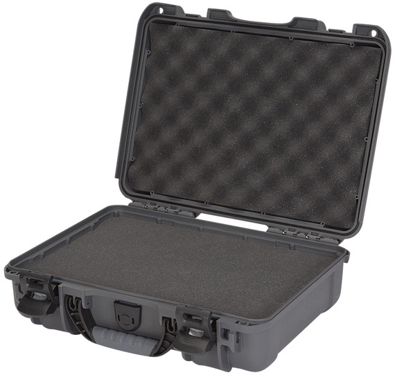 Nanuk 9101007 910 Waterproof Graphite Resin with Foam Padding & Airline Approved 13.20 in L x 9.20 in W x 4.10 in H Interior Dimensions