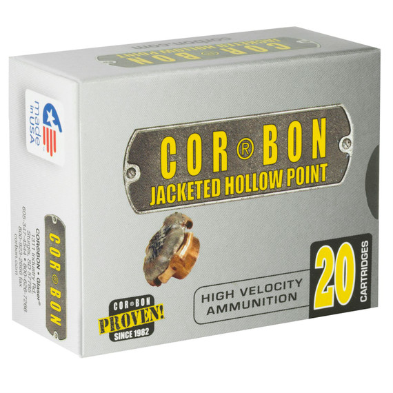 CorBon Self Defense, 10MM, 165 Grain, Jacketed Hollow Point, 20 Round Box 10165