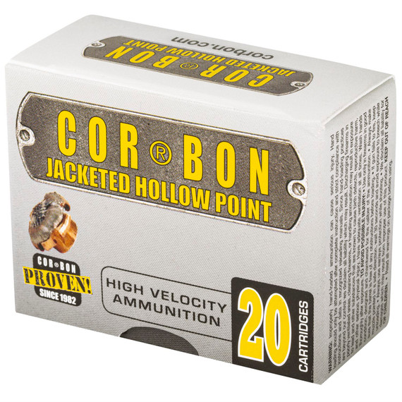 CorBon Self Defense, 32ACP, 60 Grain, Jacketed Hollow Point, 20 Round Box 3260