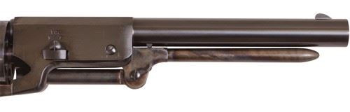 Cimarron CA020 1847 Walker Dragoon .44 Cal 5 Shot, 9 in Blued Octagon/Round Steel w/Engraving Barrel, Blued Engraved Cylinder, Color Case Hardened Steel Frame w/Slim Walnut Grip , Revolver