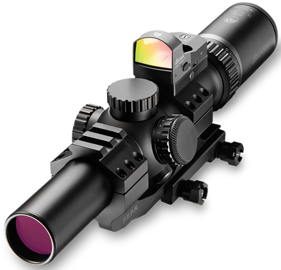 Burris 200475 RT-6 Tactical Kit Matte Black 1-6x24mm 30mm Tube Illuminated Ballistic 5X Reticle Includes FastFire 3 & P.E.R.P. Mount, Rifle Scope