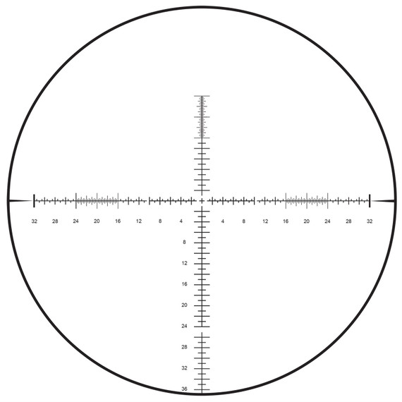 Burris Veracity, Rifle Scope, 5-25X Power, 50 Objective, 30MM, SCR MOA Front Focal Reticle, Low Knobs, Matte 200652