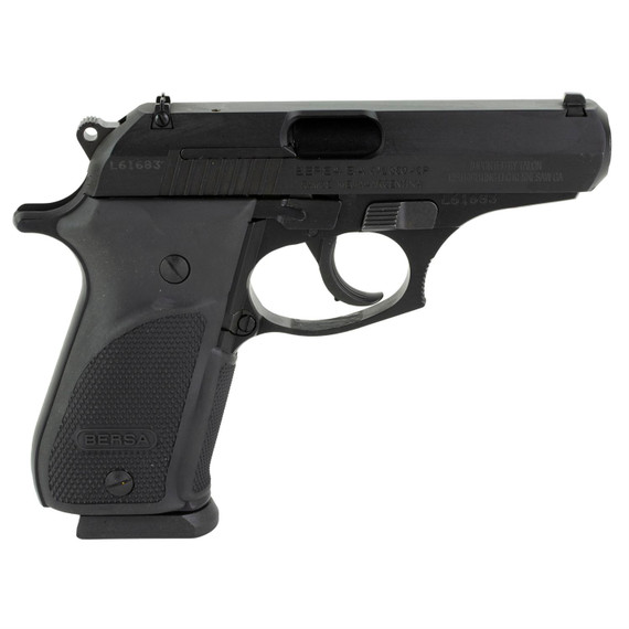 Bersa TPR Plus, Double Action, Semi-automatic, Metal Frame Pistol, 380 ACP, 3.5 in Barrel, Steel, Matte Finish. Black, Fixed Sights, 15 Rounds, 1 Magazine TPR380PM