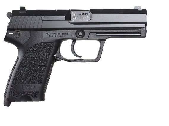 H&K 81000324 USP V1 45 ACP 4.41 in 10+1 Black Polymer Frame, Black Polymer Grip, Pistol