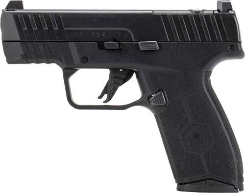 IWI M9SLIM10 MASADA Slim 9mm Luger 10+1, 3.40 in Black Button, Rifled Steel Barrel, Black Optic Ready/Serrated Steel Slide, Black Polymer Frame , Black Textured Grip, Trigger Safety, Pistol