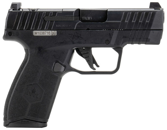 IWI M9SLIM10 MASADA Slim 9mm Luger 10+1, 3.40 in Black Button, Rifled Steel Barrel, Black Optic Ready/Serrated Steel Slide, Black Polymer Frame , Black Textured Grip, Trigger Safety, Pistol