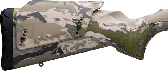 Browning X-Bolt Speed Long Range, Bolt Action Rifle, 300 Winchester Short Magnum, 26 in Fluted Barrel, Threaded 5/8x24, Cerakote Finish, Smoked Bronze, OVIX Camo Stock, 3 Rounds, Right Hand 035557246