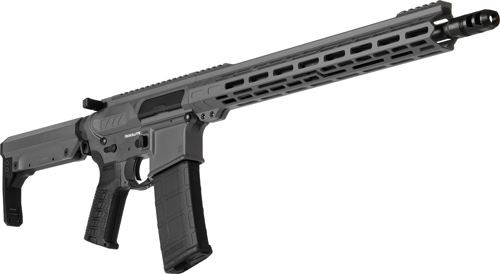 CMMG 30A12E8TNG Resolute MK4 300 Blackout 30+1 16.10 in Black Nitride Threaded Barrel, Tungsten Gray Cerakote Picatinny Rail Aluminum Receiver, EML 15 in M-LOK Handguard, Tungsten Synthetic CMMG 6 Position RipStock, Zeroed Drop-In Trigger, Rifle