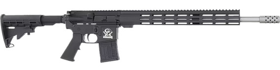 Great Lakes Firearms GL15450SSBLK AR-15 450 Bushmaster 5+1 18 in Stainless Threaded Barrel, Black Cerakote Picatinny Rail Aluminum Receiver, 15.25 in M-LOK Handguard, , Mil-Spec Grip, Right Hand, Rifle