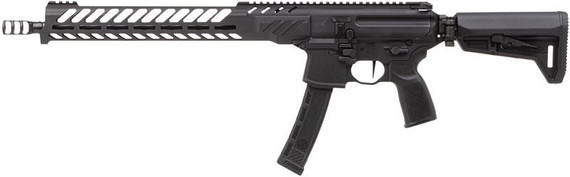 Sig Sauer RMPX16B935 MPX PCC 9mm Luger 35+1 16 in, Black, Slim M-Lok Handgaurd, Folding Magpul SL-K Stock, Three Chamber Comp, Timney Trigger, Ambi Controls, Rifle
